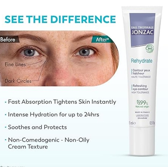 Jonzac Rehydrate SET cleansing Gel,hydrating Serum,Moisturizing Cream,Eye Contou - Picture 10 of 16